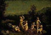 Giuseppe Maria Crespi Cupids Frollicking oil painting artist